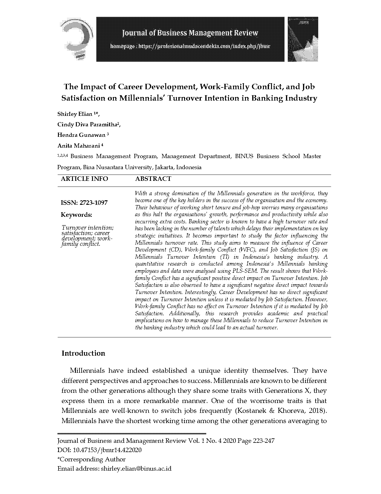 work family conflict and job satisfaction