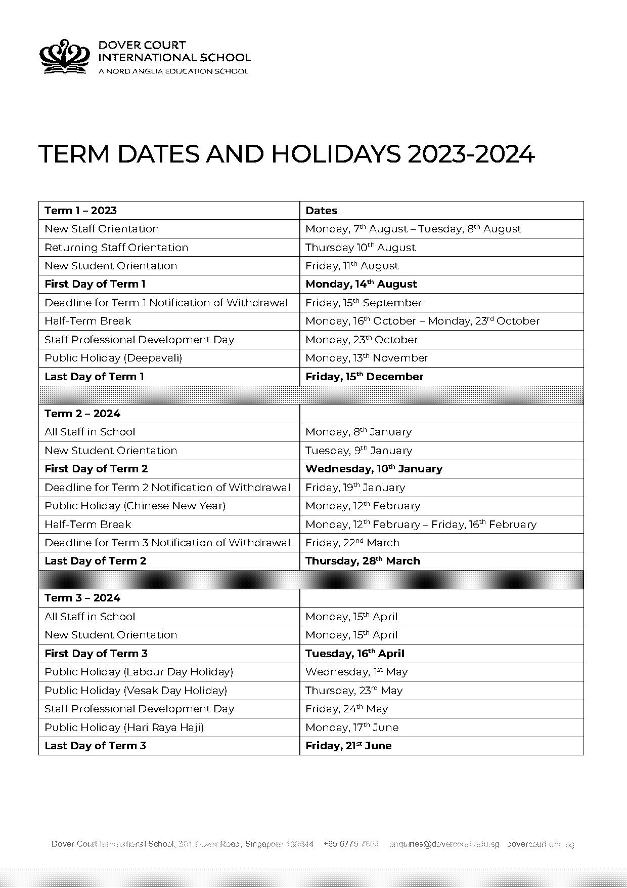 international school manila term dates