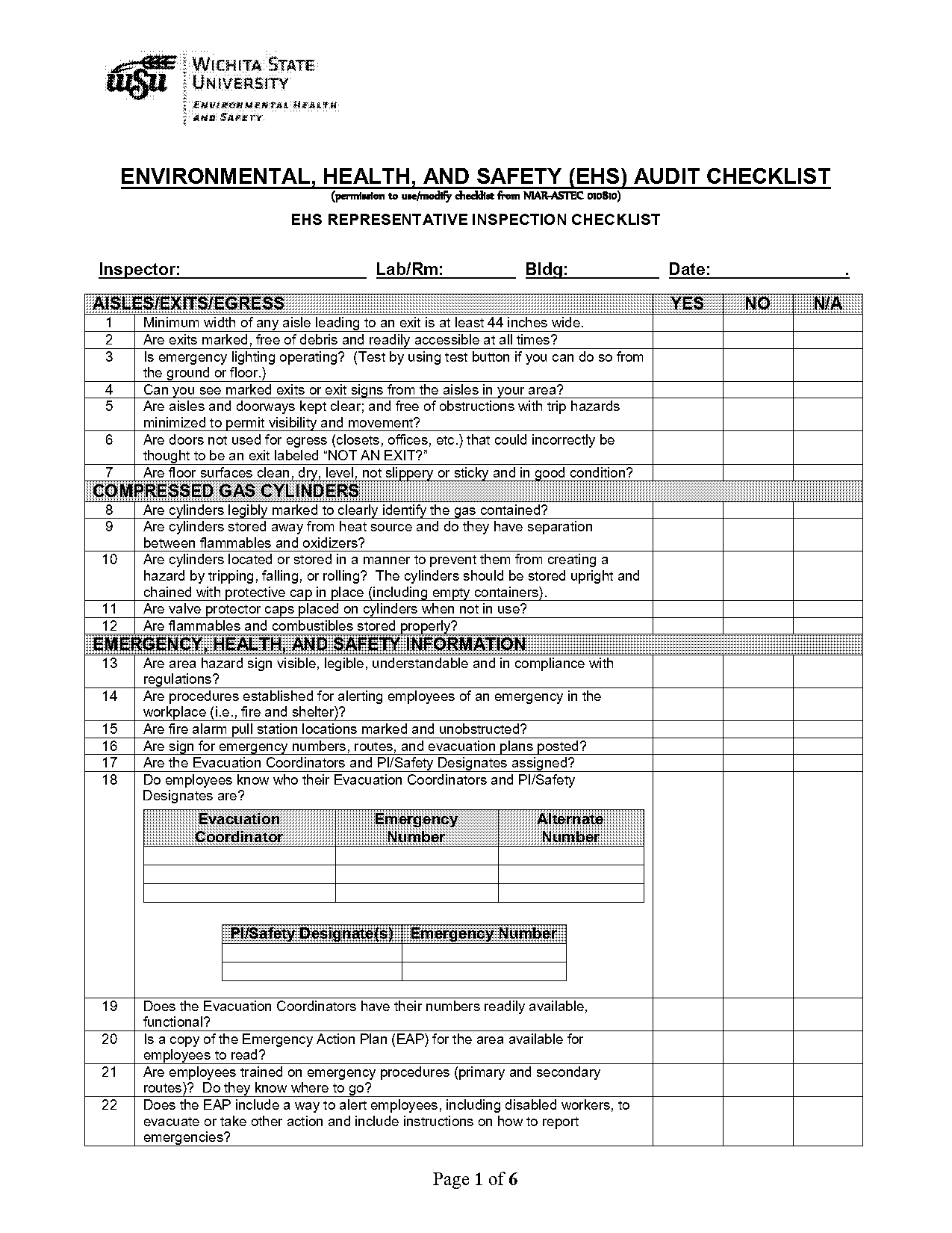 lpg tanker safety checklist