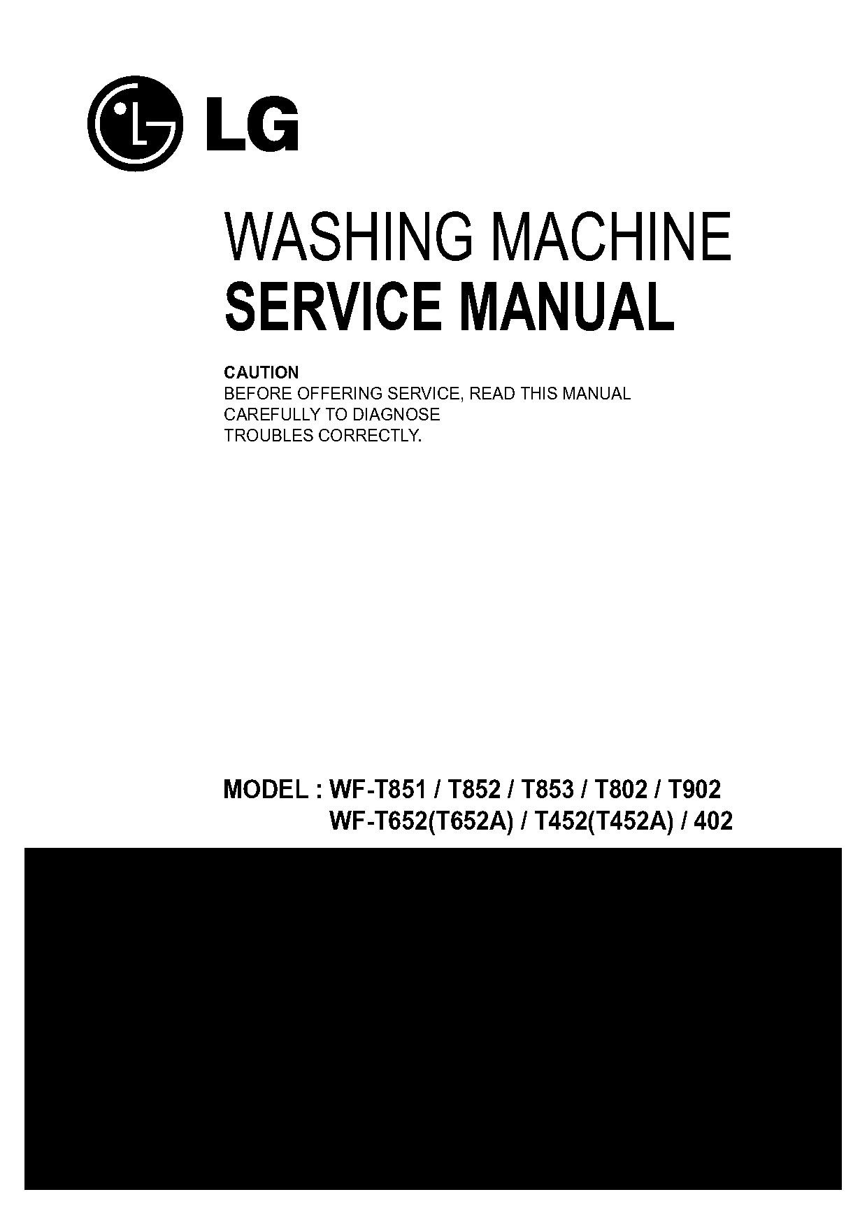 lg fuzzy logic washing machine service manual