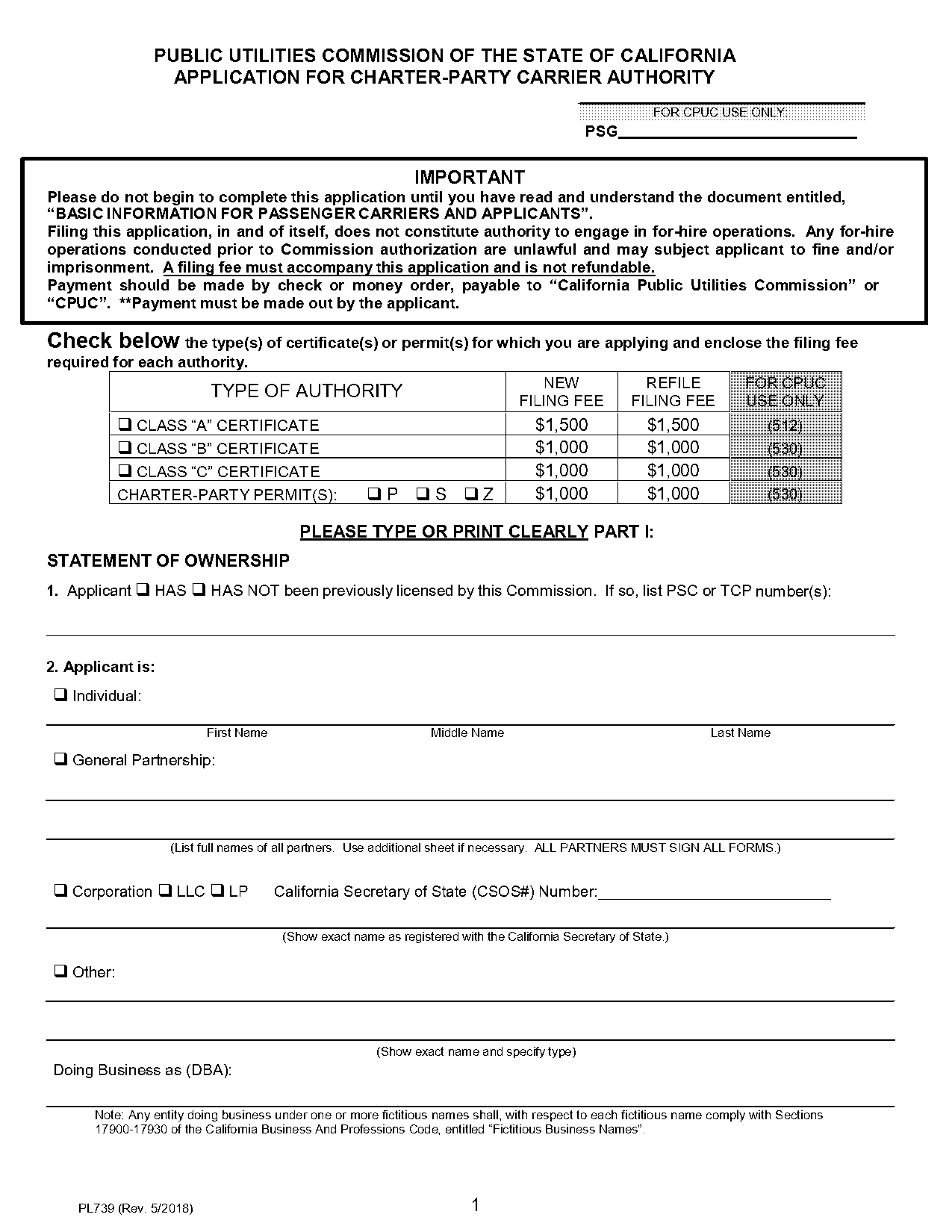 chp ca terminal inspection checklist