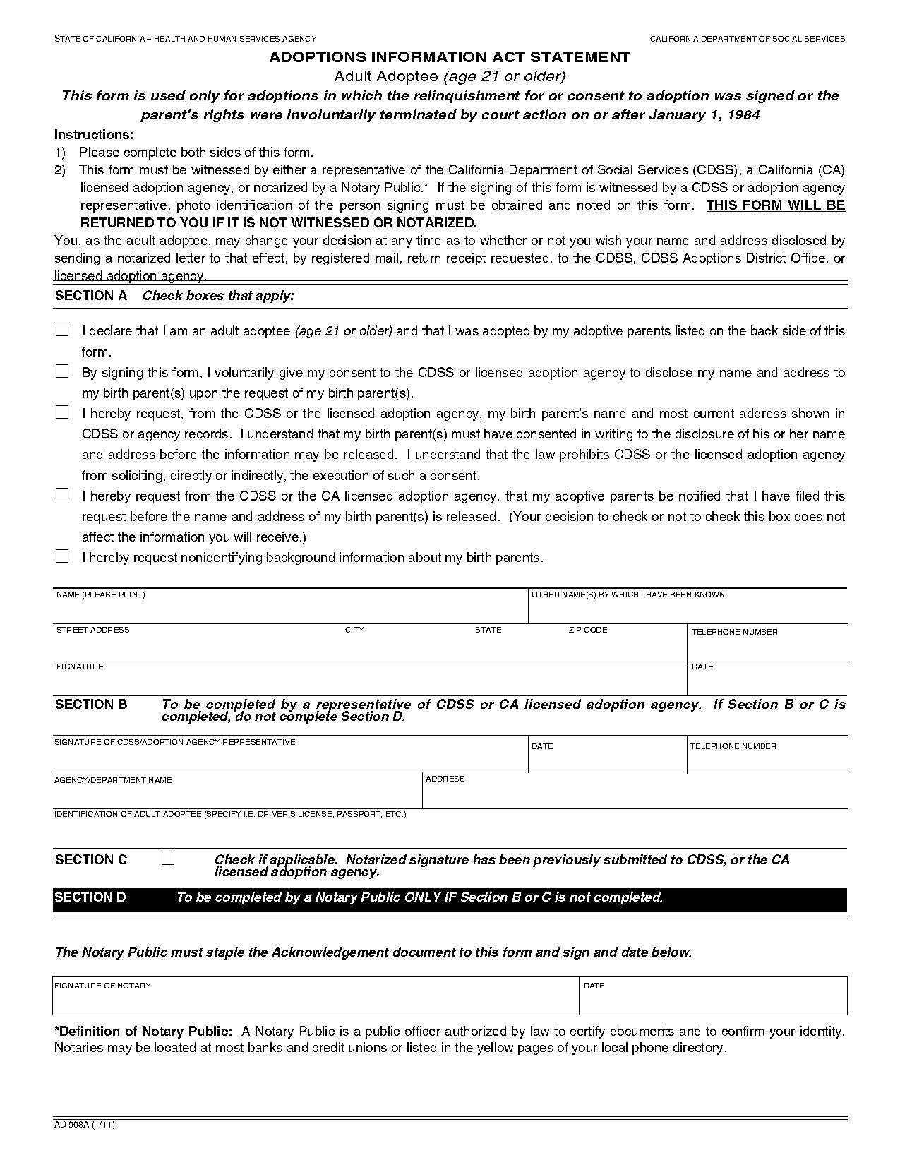 notary signature format california