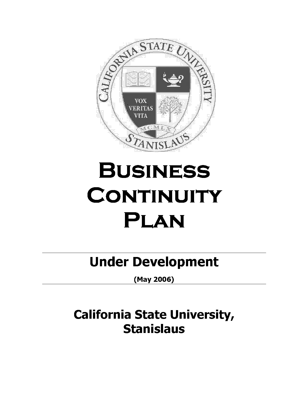 business continuity plan hr