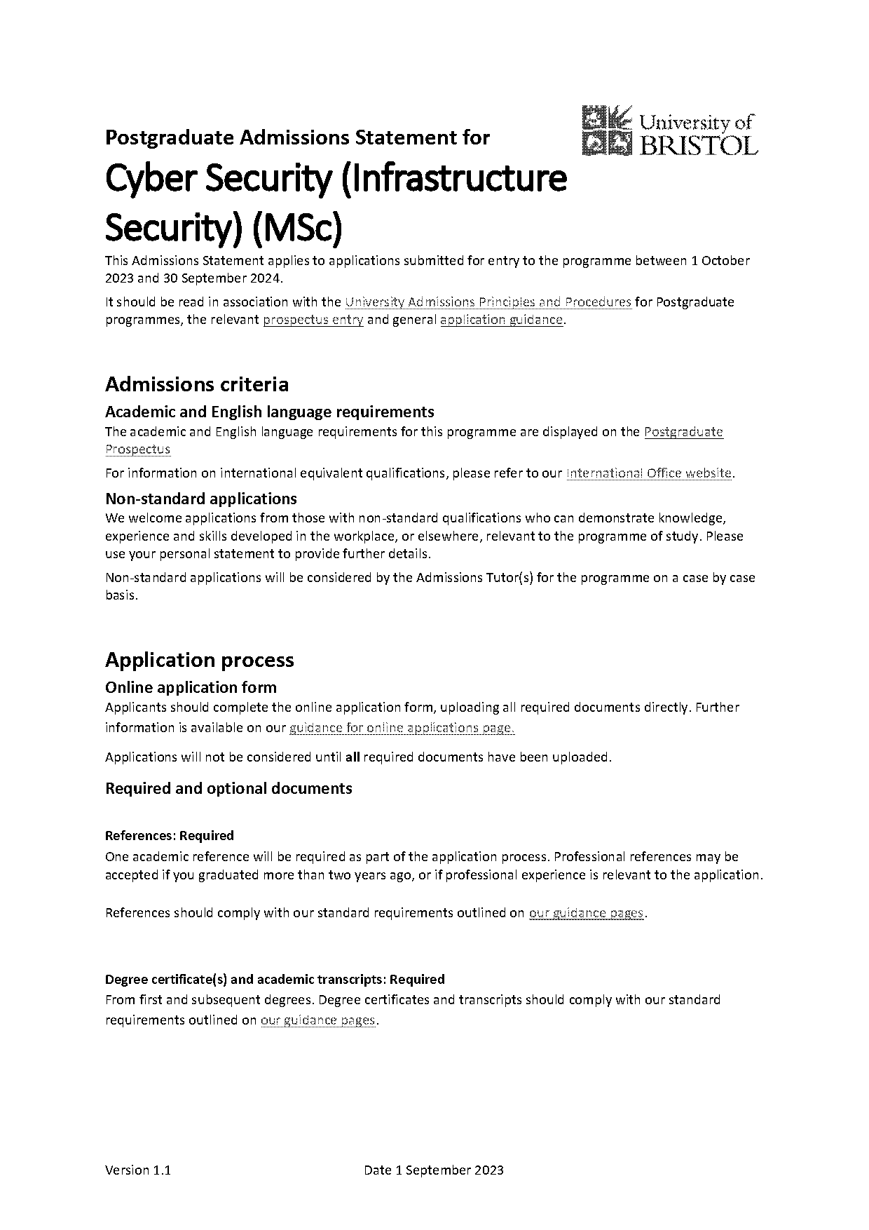 personal statement for msc cyber security