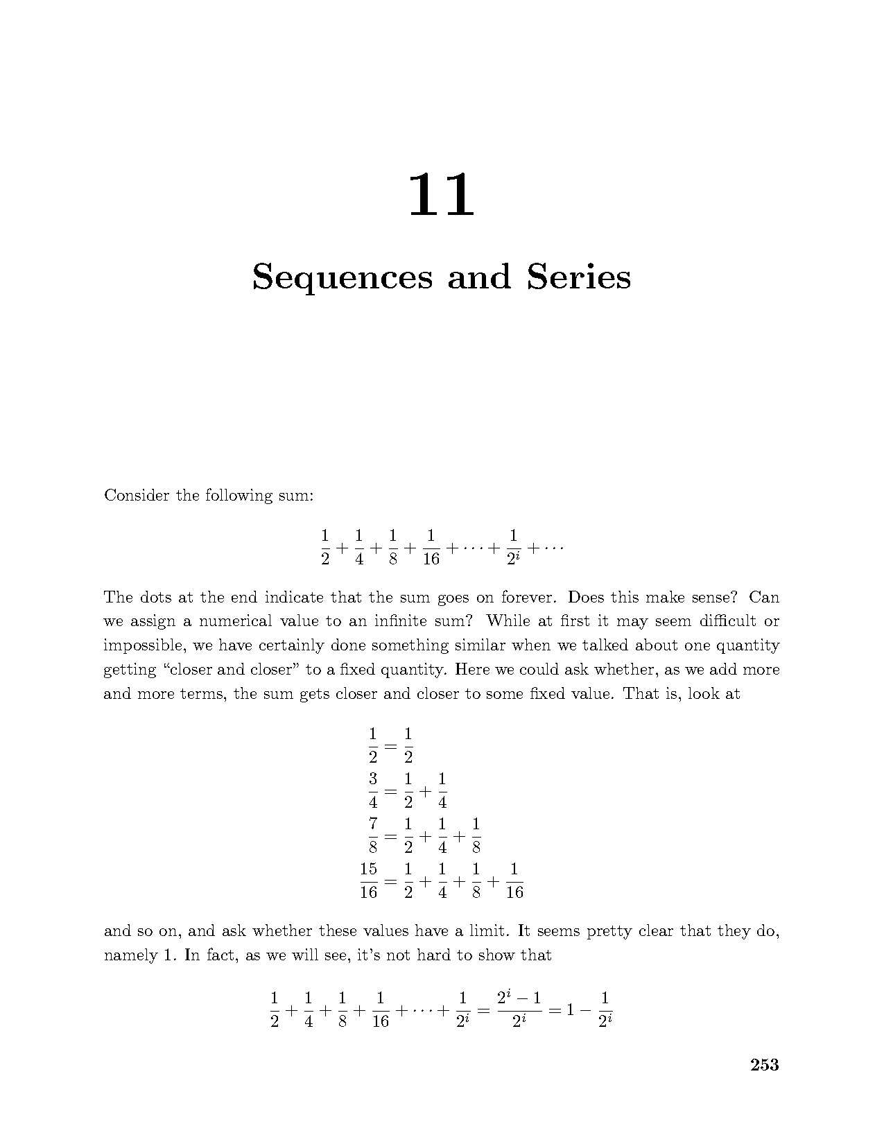 approximating sums using the first n terms