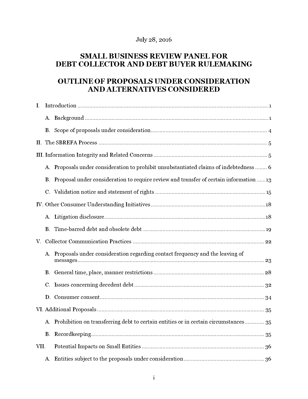 debt collection proposal sample pdf