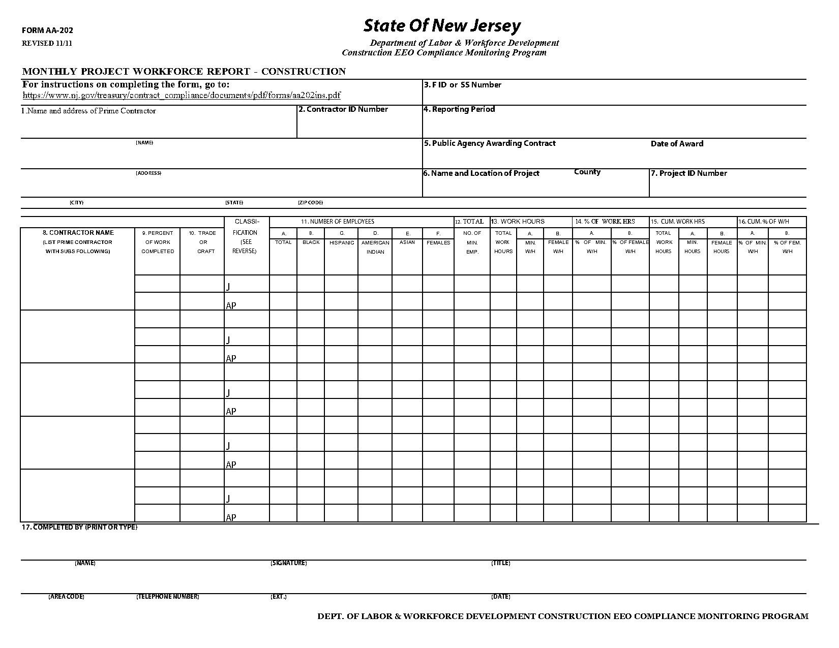 construction monthly report pdf