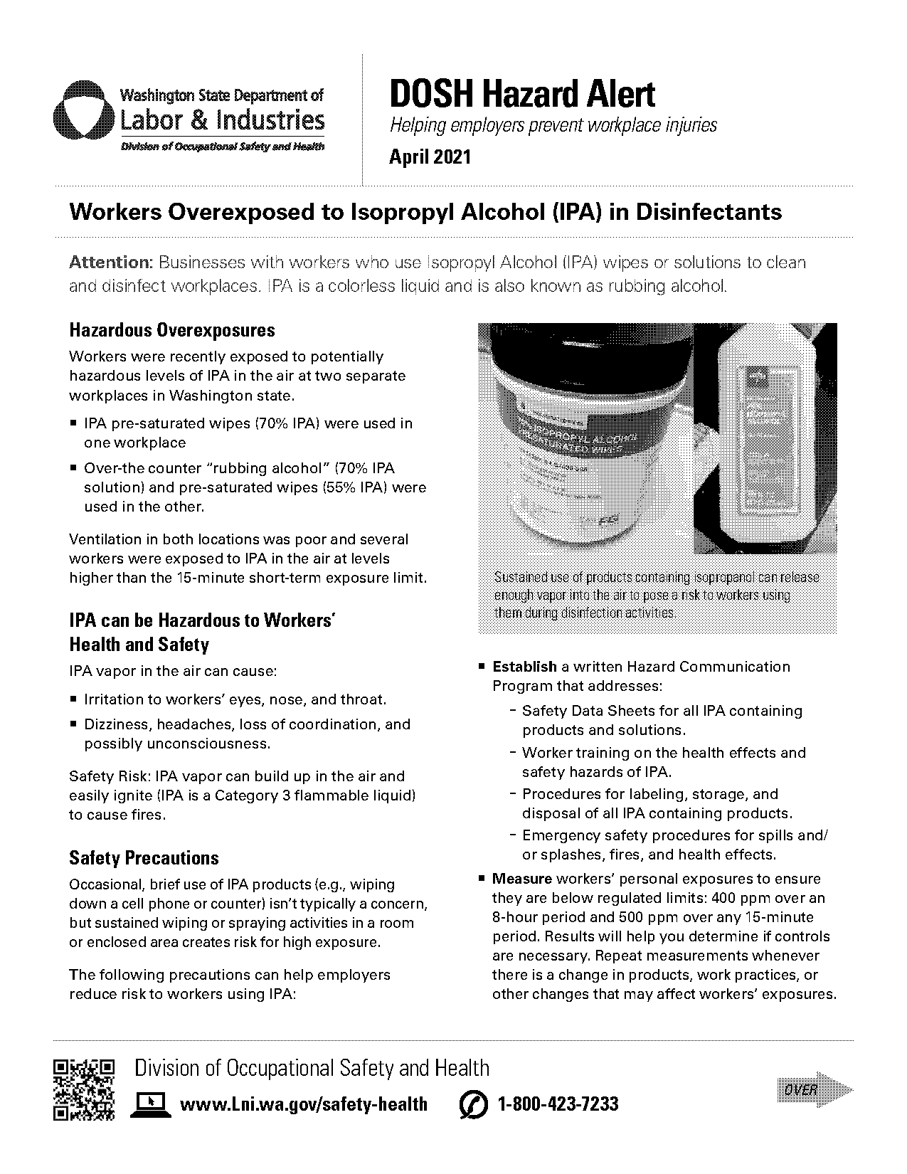 isopropyl alcohol ingestion long term effects