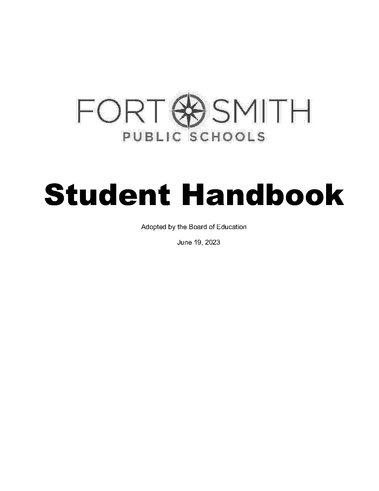 fort smith public schools handbook