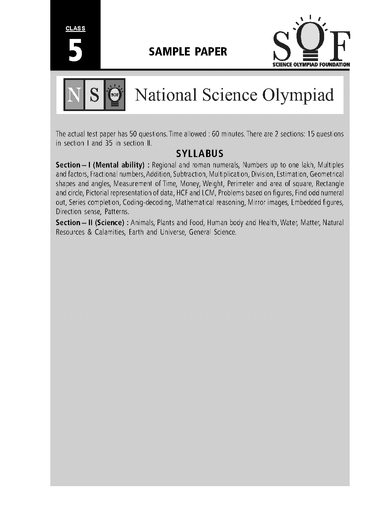 sofworld org nso sample papers