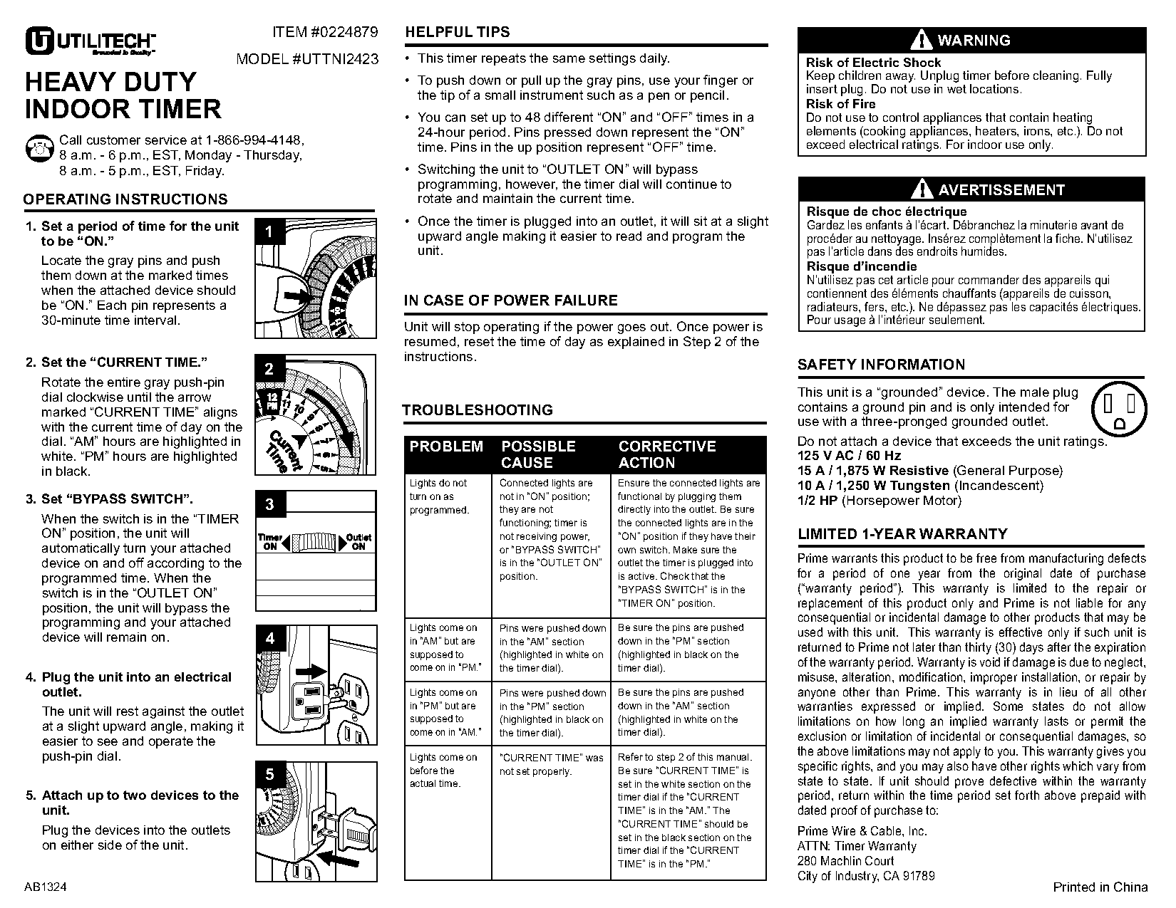 ge heavy duty digital timer manual