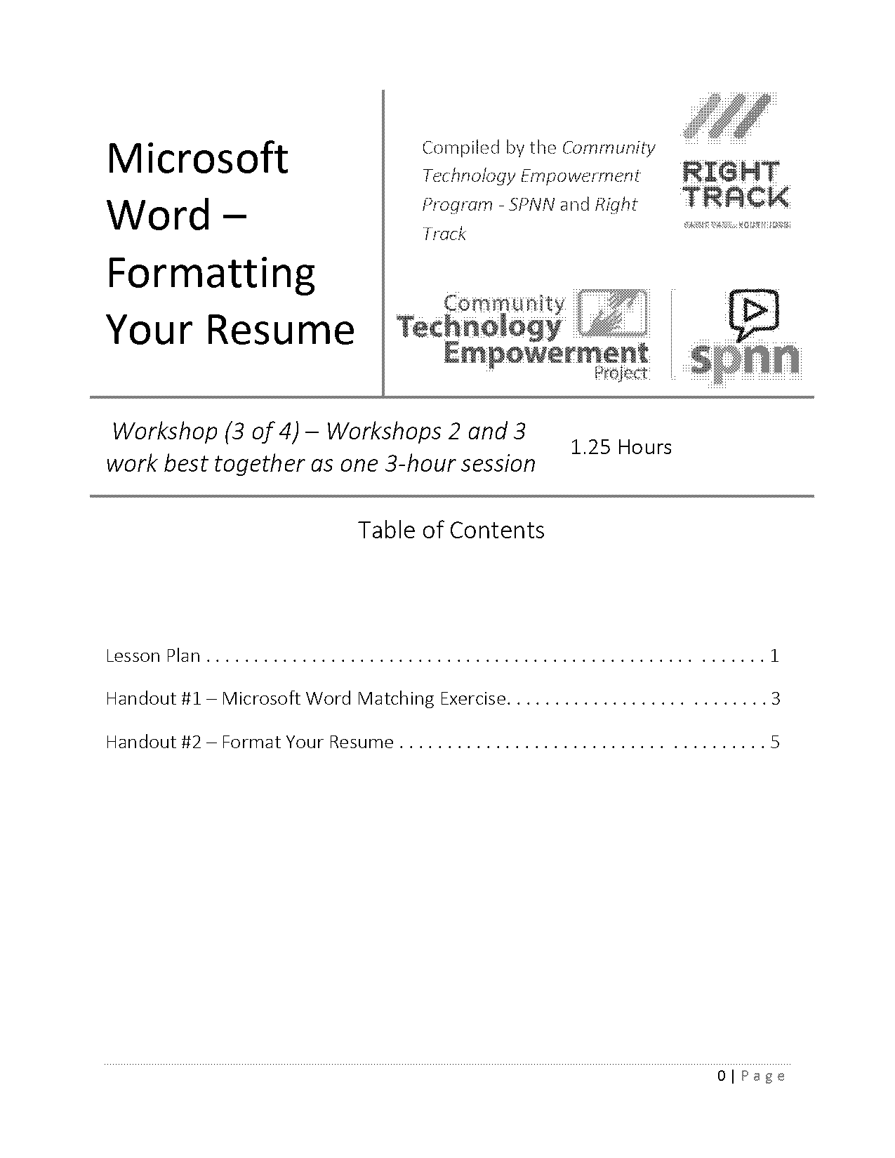 samples of c v for job in ms word