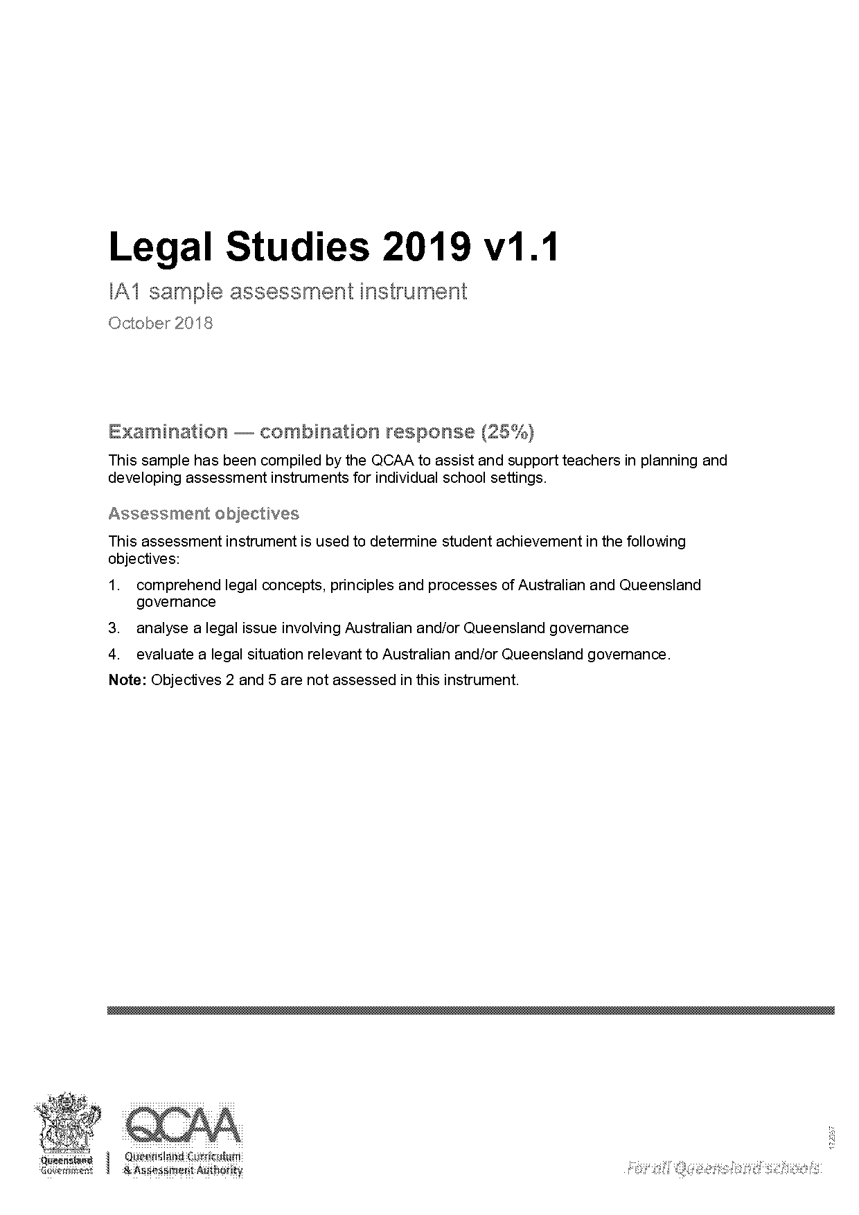 sample legal studies exam