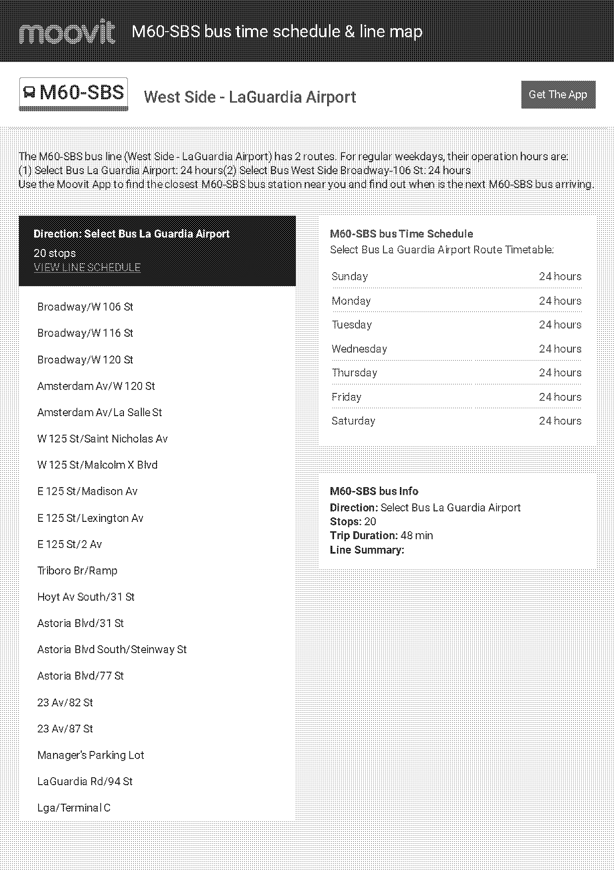 terminal b lga bus schedule