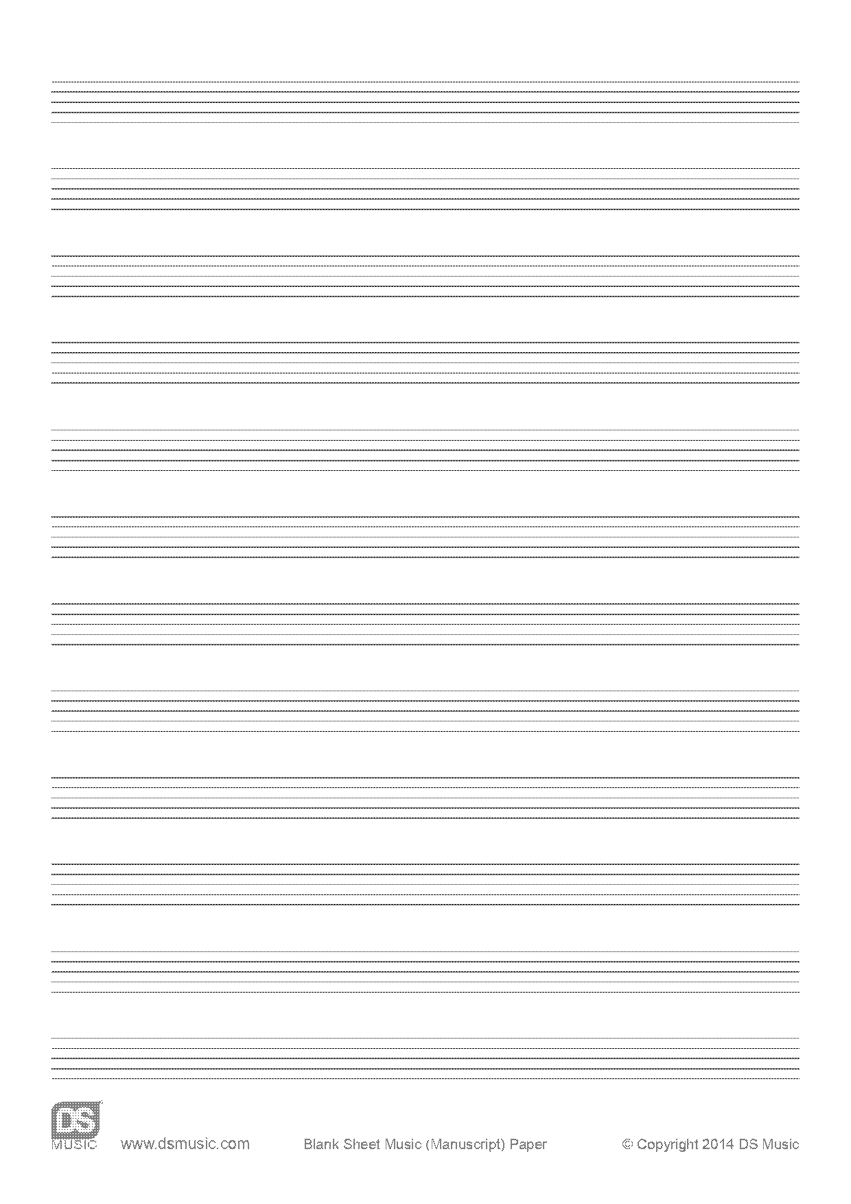 blank sheet piano music