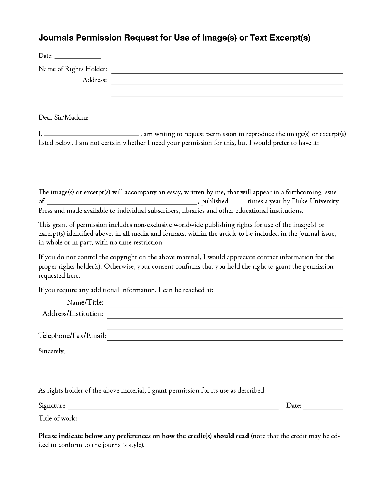 letter requesting permission to use logo