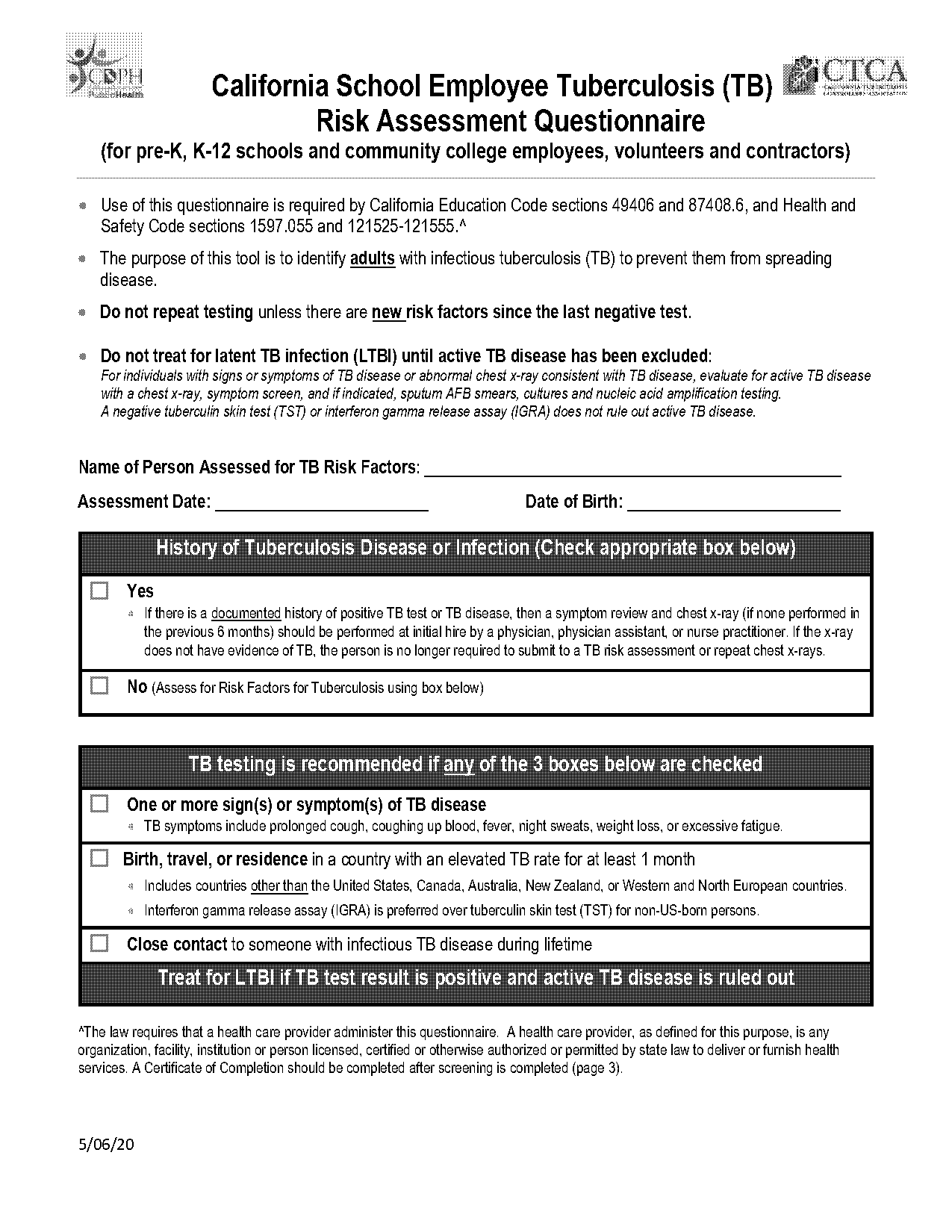 risk evaluation form example