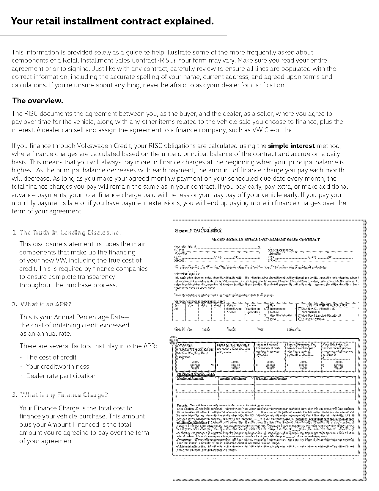 retail installment contract template