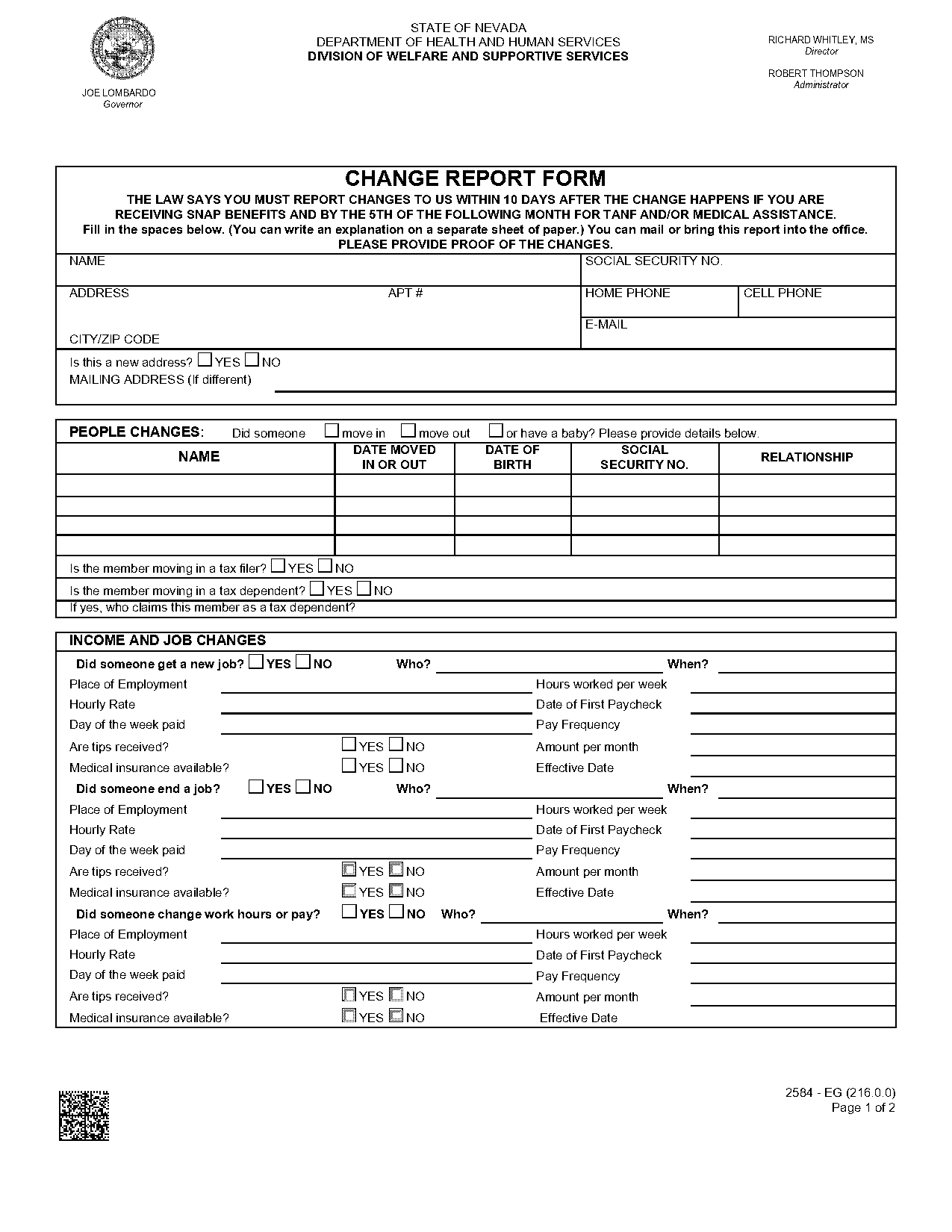 get the update job forms