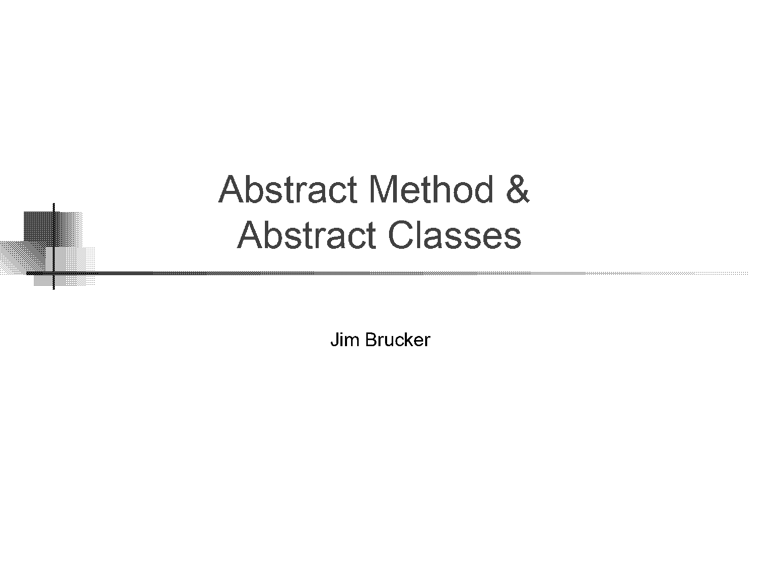 abstract classes in java pdf